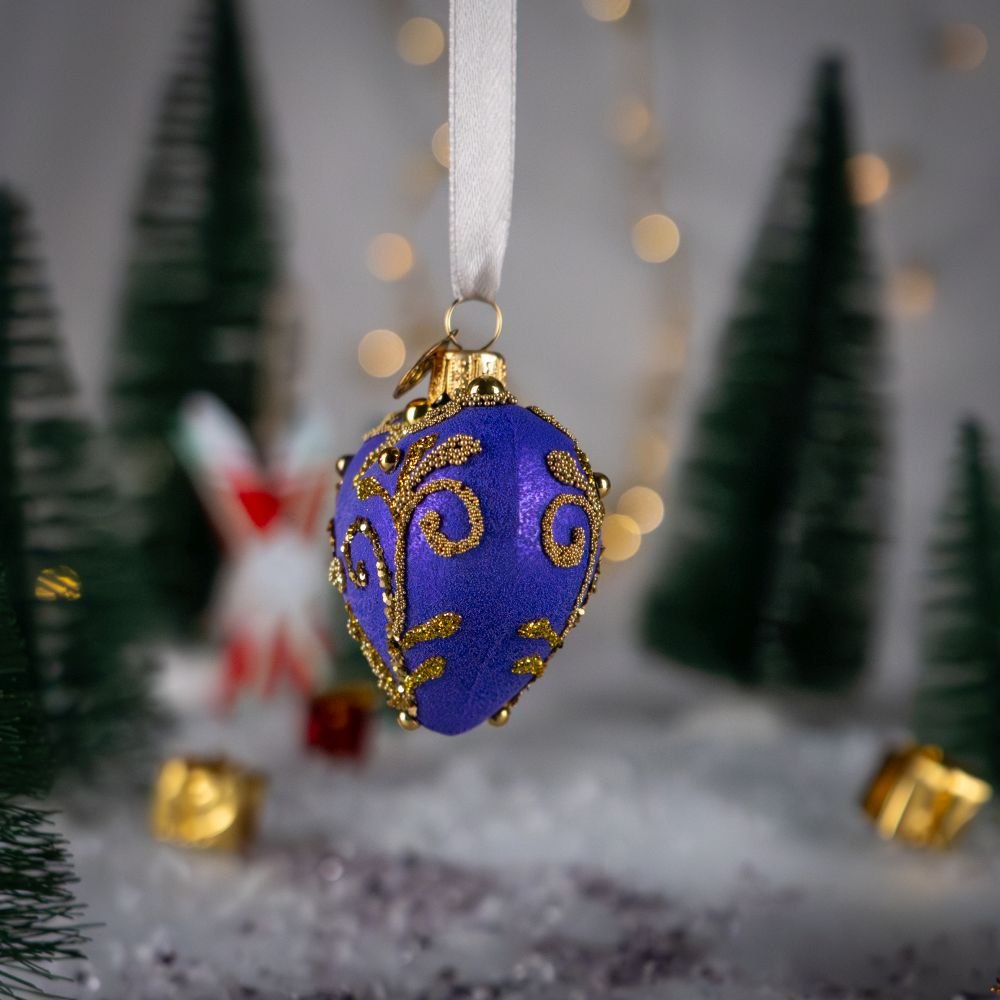 Serca - Fioletowe Serce w Kryształowym Blasku Bombkarnia1125 181