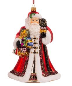 Mikołaje - Mikołaj z choinką i workiem prezentów  S455 scaled