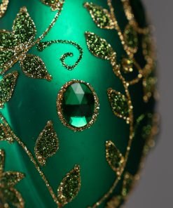 Tsar's egg - Emerald Egg with Golden Embroidery  Bombkarnia 1225 046