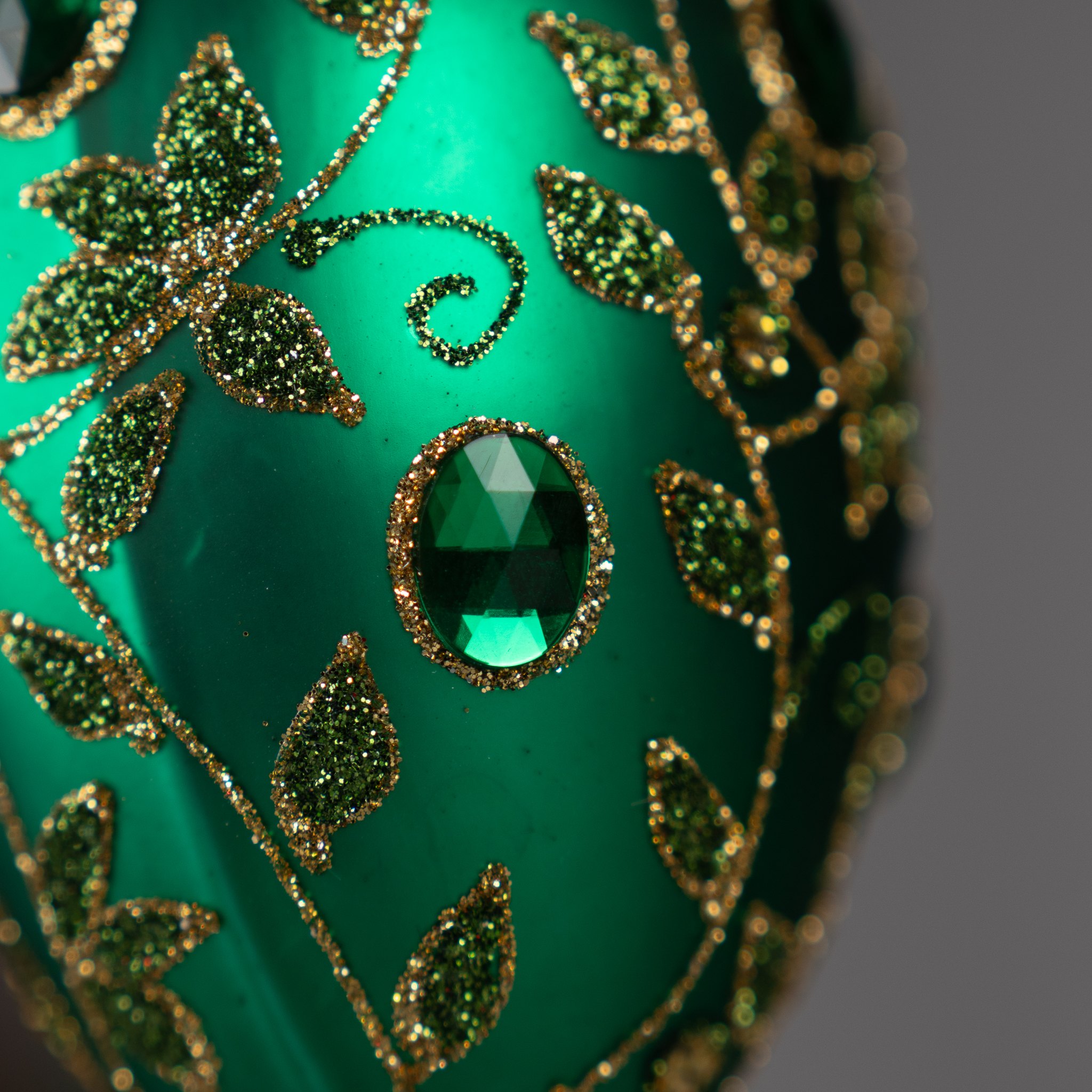 Jajka Carskie - Szmaragdowe Jajko ze Złotym Haftem Bombkarnia 1225 046