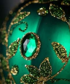Tsar's egg - Emerald Egg with Golden Embroidery  Bombkarnia 1225 047