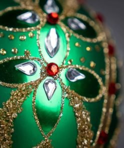 Green Egg with Ornament  Bombkarnia 1225 048