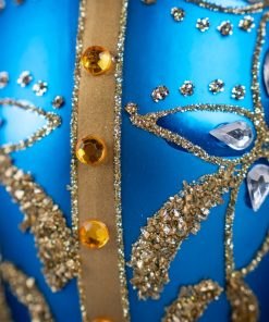 Blue Egg with Ornament  Bombkarnia 1225 052