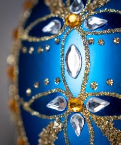 Blue Egg with Ornament  Bombkarnia 1225 053
