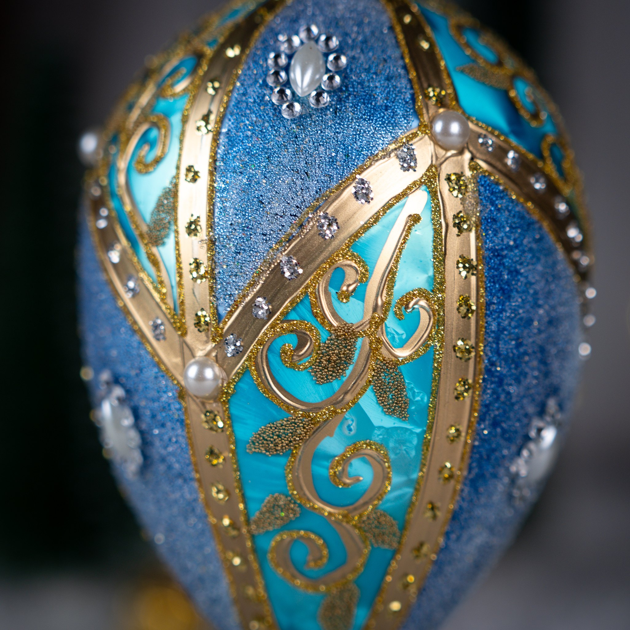 Jajka Carskie - Błękitne Jajko Królewskie Bombkarnia 1225 055