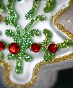 Piernikowa Kolekcja - Biała Choinka z Jemiołą  Bombkarnia 1225 067