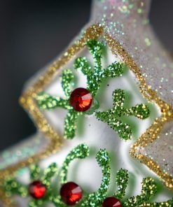 Piernikowa Kolekcja - Biała Choinka z Jemiołą  Bombkarnia 1225 068