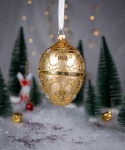 Jajka  Carskie - Złote Jajko z Ornamentem  Bombkarnia 1225 142