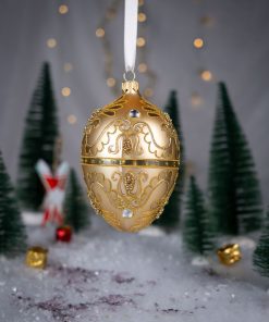 Jajka  Carskie - Złote Jajko z Ornamentem  Bombkarnia 1225 143