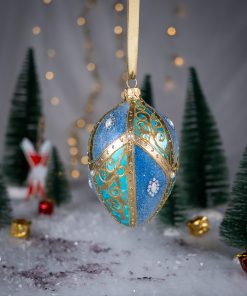 Jajka  Carskie - Błękitne Jajko Królewskie  Bombkarnia 1225 150