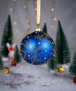 Inspiracje świąteczne - Zimowe gałązki na szafirze  Bombkarnia 1225 157