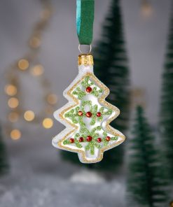 Piernikowa Kolekcja - Biała Choinka z Jemiołą  Bombkarnia 1225 162