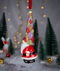 Alternative view of Santa Claus in a long hat