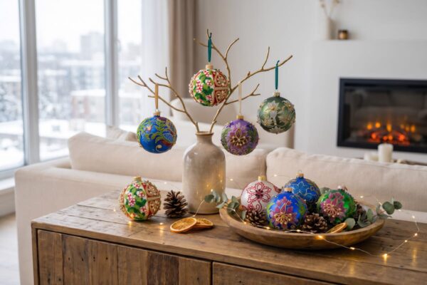 Jakie kolory ozdób choinkowych wybrać do nowoczesnego wnętrza?  Bombkarnia 9